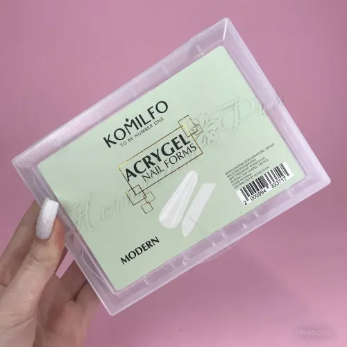 Komilfo Acry Gel Top Nail Forms Верхні форми, 120 шт