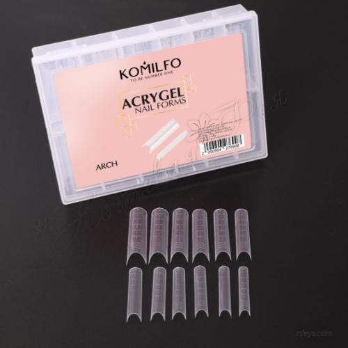 Komilfo Acry Gel Top Nail Forms Верхние формы, 120 шт