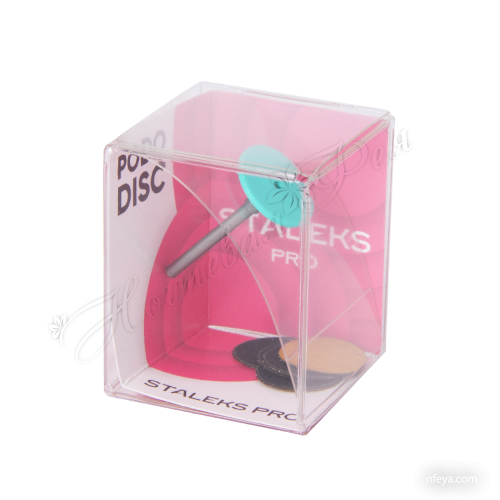 Staleks PPDset-15 Диск педикюрный пластиковый S со сменными файлами 180 грит 5 шт (15 мм)