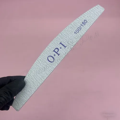OPI Пилка напівбанан сірий 100/150, 1 шт