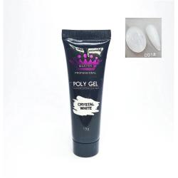 Master Prof Poly Gel Shimmer (Crystal White, Deep Pink, Nude, Orchid, Peach, Pink), 15 г