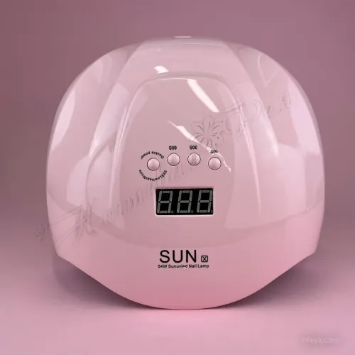 Лампа Sun X LED + UV 54 W ЦВЕТНАЯ (розовая, черная. хром) (Гарантия 1 мес)