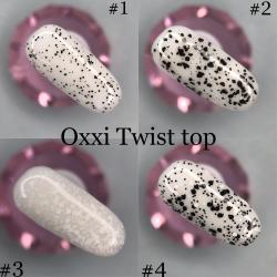 Oxxi Twist Top 1, 2, 3, Matte top c крошкой без липкого слоя, 10 мл