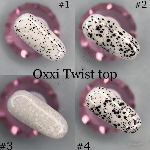 Oxxi Twist Top 1, 2, 3, Matte top c крошкой без липкого слоя, 10 мл