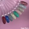 Saga Gel polish FIERY Гель-лак светоотражающий с блестками, 8 и 9 мл