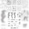 DARK Пластина для стемпинга прямоугольная, размеры 6х12см, 1 шт