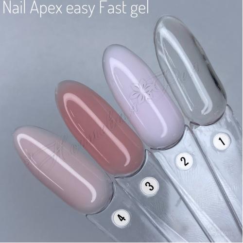 Nail Apex Easy Fast Gel Гель с кисточкой жидкий, без опила, 15 мл