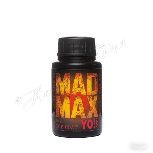 YoNails Mad Max Top Суперстойкий топ без липкого слоя без УФ-фильтров, 30 мл