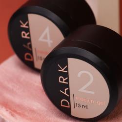 Dark Medium Gel Гель для наращивания средней консистенции, 15 мл