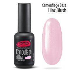 PNB Camouflage Base Lilac Blush Камуфлирующая база лавандово-розовая с микроблеском, 8 мл