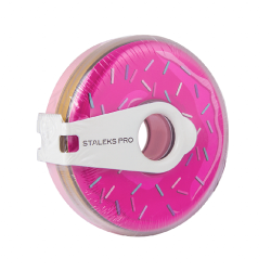 Staleks Pro AT-150 Сменная файл лента с многоразовой катушкой c клипсой (ярко-розовый пончик) 150 грит, 8 м