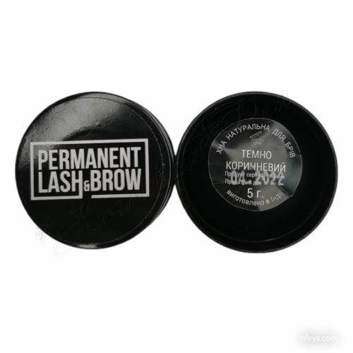 Акция! Permanent Lash&Brow Хна для бровей, 5 г (светло и темно-коричневая, светлый и темный шатен, черная, блонд, бордо)
