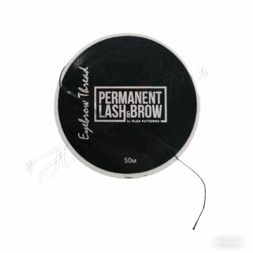 Permanent Lash&Brow Нитка для тридингу, 50 м у чорному чохлі, 1 уп
