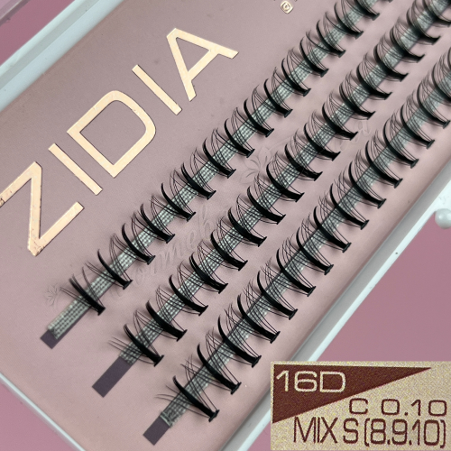 Zidia Вії 16D KIM C 0,10 MIX (8,10,12) (9,10,11) (8,9,10)
