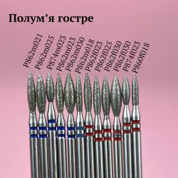 Nisima Насадка алмазная с двумя насечками Корея, 1 шт