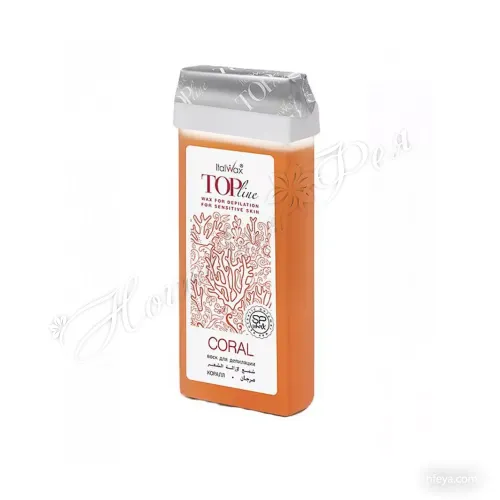 Italwax TOP Line Віск у касетах з роликом (корал, орхідея, перли, аргану), 100 мл