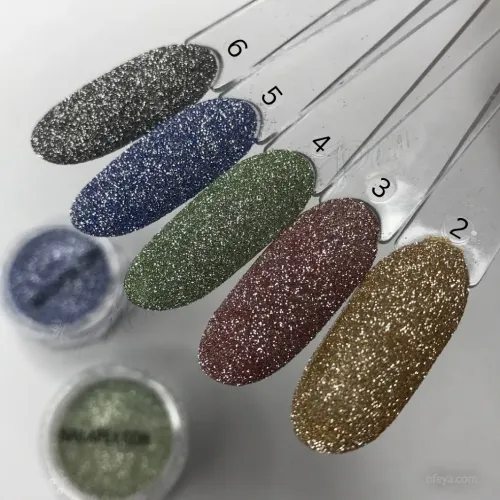 Nail Apex Светоотражающий песок в баночке, 1 шт