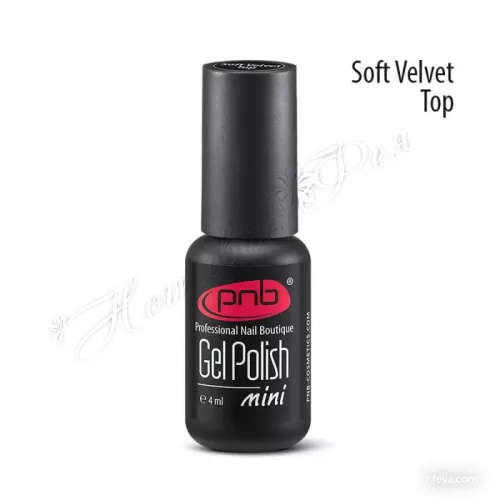PNB UV/LED Soft Velvet Top No wipe Топ без липкого слоя, 4 мл