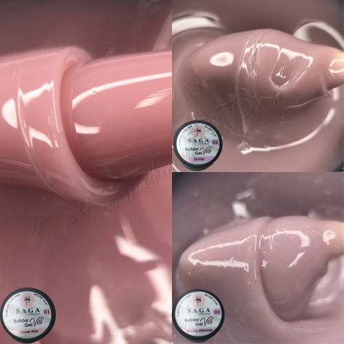 Saga Builder gel Моделирующий гель для наращивания, 15 мл