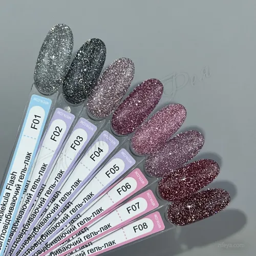 Molekula FLASH Effect Світловідбивний гель-лак (F), 6 мл