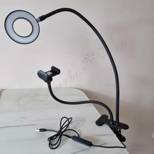 Professional Live Stream Кольцевая лампа мини с держателем для телефона на прищепке