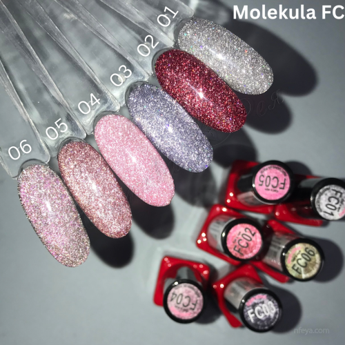 Molekula Cats eye (FC) Светоотражающий гель-лак кошачий глаз, 6 мл