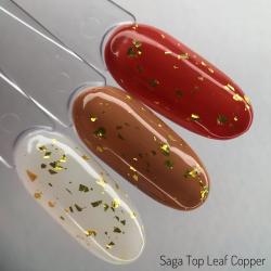 Saga Leaf Copper Топ с золотой фольгой, 8 мл