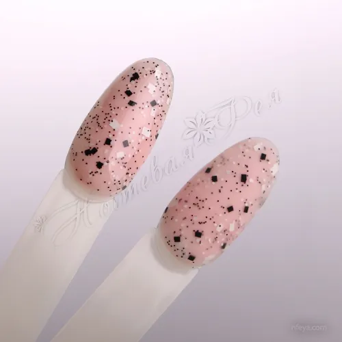 Komilfo No Wipe Top Stone, Matte Stone Топ без липкого шару із чорно-білими елементами, 8 мл