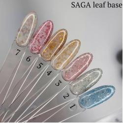 Saga Base Leaf База с поталью (частичками фольги), 8мл