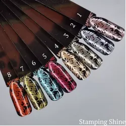 Shine Stamping paint Перламутровая краска/лак для стемпинга, 8 мл