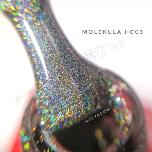 Molekula Holographic Cat`s Eye (HC) Гель-лак кошачий глаз с голографическим эффектом, 6 мл