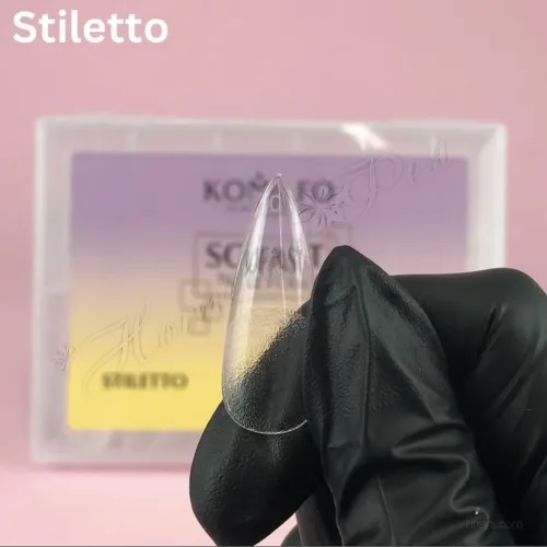 Komilfo SOFAST Nail Forms Типсы для моделирования ногтей прозрачные, 240 шт 