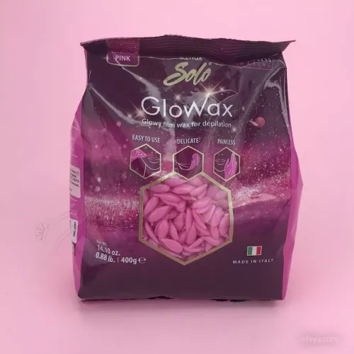 ItalWax Solo GlowWax Cherry Pink Воск горячий в гранулах Розовая вишня для чувствительной кожи, 400 г