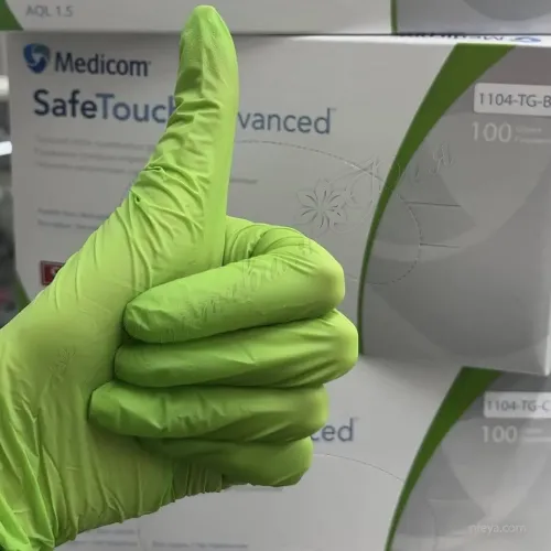 Medicom SafeTouch Рукавички нітрилові зелені (1104 TG) 3,5 г, 100 шт