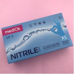 MediOk Ocean Nitrile Перчатки нитриловые голубые, 100 шт