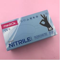 MediOk Space Nitrile Перчатки нитриловые черные, 100 шт