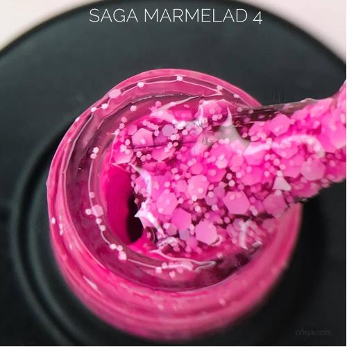 Saga Marmalade gel Гель-лак с конфетти, 8 мл