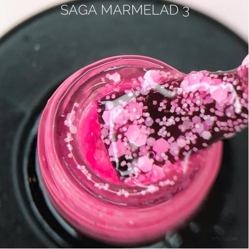 Saga Marmalade gel Гель-лак с конфетти, 8 мл