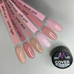 Wave Eurogel LED Камуфлирующий, 50 г (Cover, French Pink, Cover Light, Cover Medium, Cover Dark, Soft Pink), гель Европа