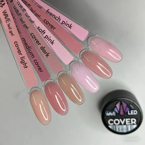 Wave Eurogel LED Камуфлирующий, 50 г (Cover, French Pink, Cover Light, Cover Medium, Cover Dark, Soft Pink), гель Европа