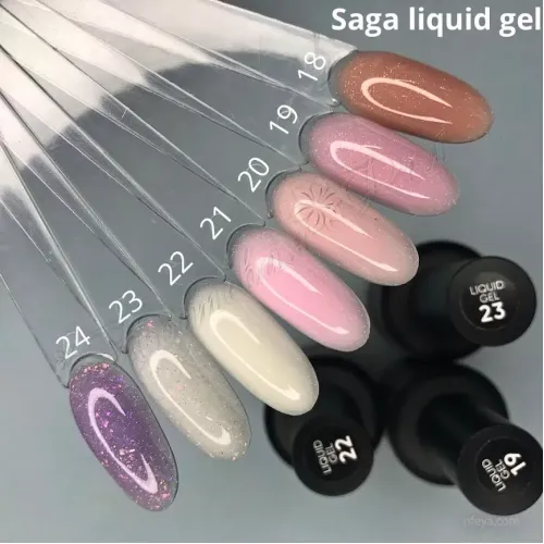 Saga Liquid gel Жидкий гель для моделирования и наращивания ногтей, 15 мл