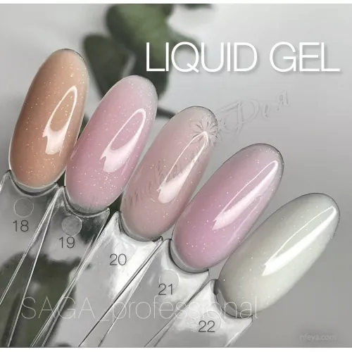 Saga Liquid gel Жидкий гель для моделирования и наращивания ногтей, 15 мл