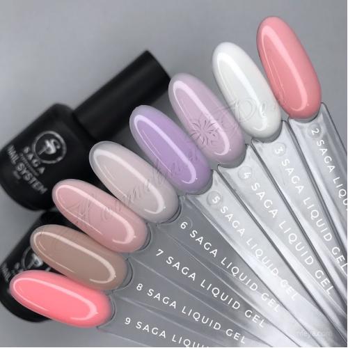 Saga Liquid gel Жидкий гель для моделирования и наращивания ногтей, 15 мл