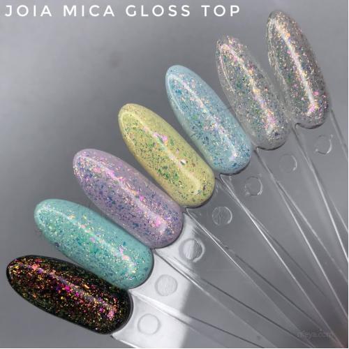 Joia vegan MICA Gloss Top глянцевый с декоративной слюдой без липкого слоя, 8 мл