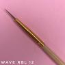 Кисть натуральная Wave RBL, поштучно (колонок, kolinsky), 1шт. (7мм, 10мм, 12мм, 15мм)