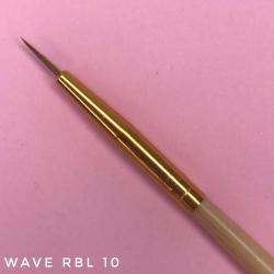 Кисть натуральная Wave RBL, поштучно (колонок, kolinsky), 1шт. (7мм, 10мм, 12мм, 15мм)