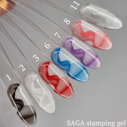 Saga Stamping gel UV/LED Гель-краска для стемпинга в тюбике, 7 мл