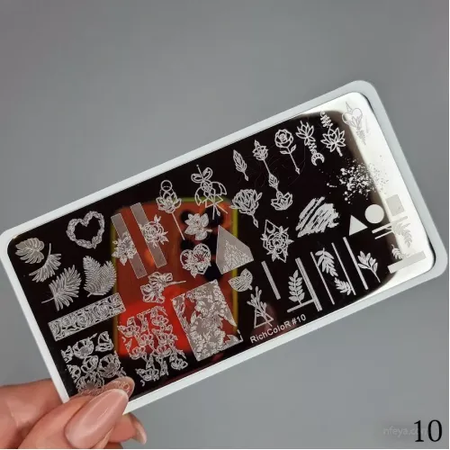 RichColor Пластина для стемпинга 6х12 см, 1 шт