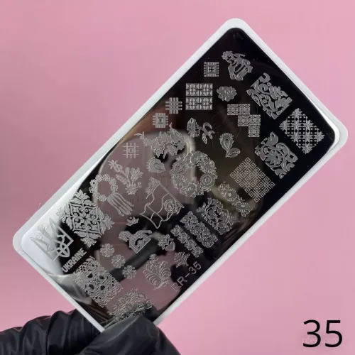 RichColor Пластина для стемпинга 6х12 см, 1 шт