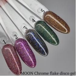 Moon Full Crome Flake Disco Світловідбиваючий гель-лак, 8 мл